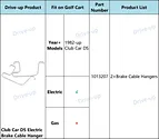 Club Car brake cable hanger